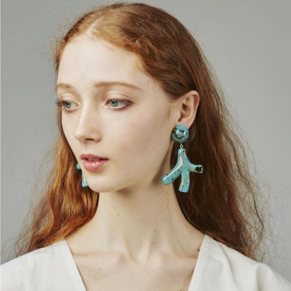 VALET Turquoise Statement Earrings NEW